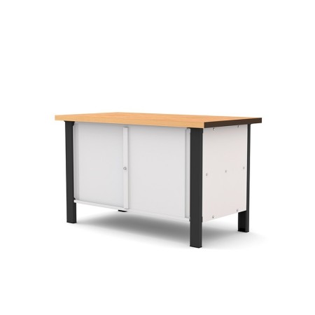 Établi fermé bois hêtre 1500x750 SORI - E150B-HAB