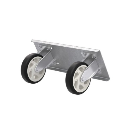 2 roulettes Ø125 pour coffre de chantier SORI - OCR35