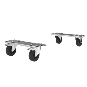 4 roulettes pivotantes Ø125 pour coffres SORI - OCRP48