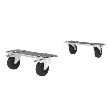 4 roulettes pivotantes Ø125 pour coffres SORI - OCRP48