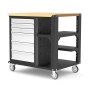 Établi mobile 6 tiroirs avec plateau bois SORI - SERET6600
