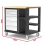 Établi mobile 6 tiroirs avec plateau bois SORI - SERET6600