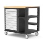 Établi mobile 9 tiroirs avec plateau bois SORI - SERET6900