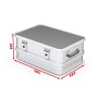 Coffre aluminium étanche 50 L 585 x 385 x 265 SORI - 420003