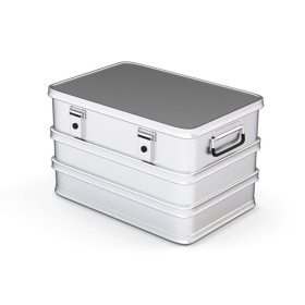 Coffre aluminium 70 L étanche 595 x 400 x 375 SORI - 420004