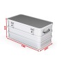 Coffre aluminium 90 L étanche 780 x 385 x 375 SORI - 420005