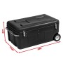 Coffre rotomoulé 180 L sur roulettes SORI - RO180L-ROU