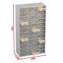casiers vario pro metal 48 tiroirs plastiques 
