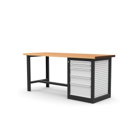 Établi atelier 2000 avec meuble 5 tiroirs SORI - E200MB5T