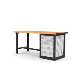 Établi atelier 2000 avec meuble 6 tiroirs SORI - E200MB6T